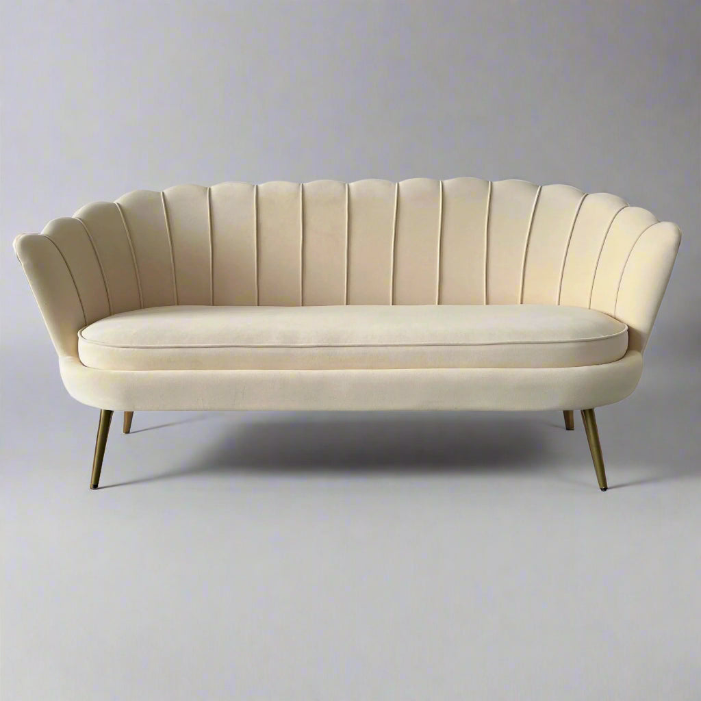 Shell Contemporary Sofa Set 3 Seater And 2 Single Seat Side Chairs