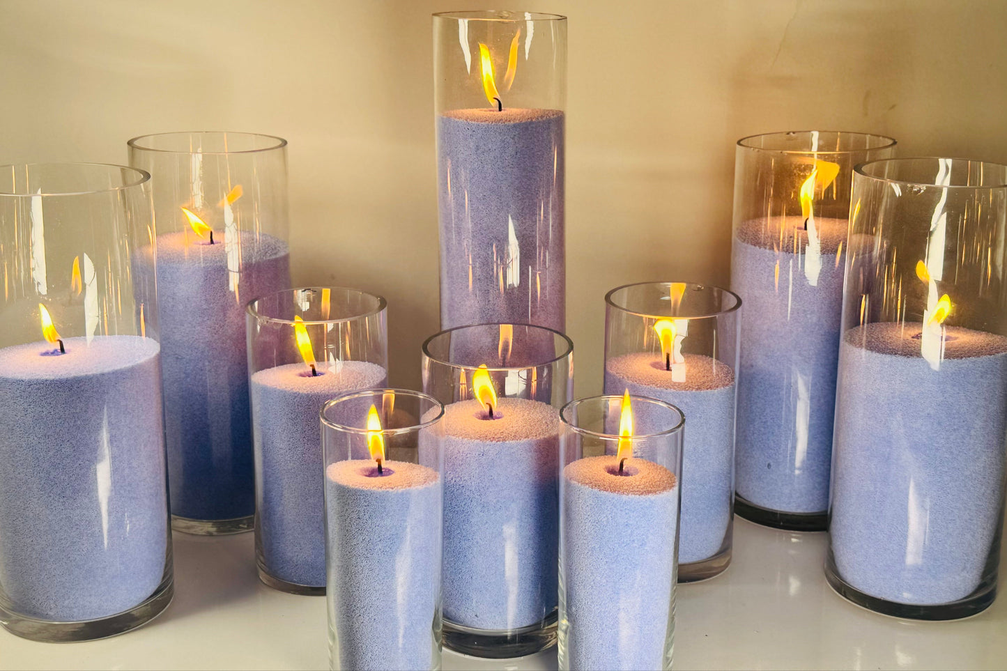 Light Blue Candle Wax With Wicks 1kg 5kg 10kg 20kg
