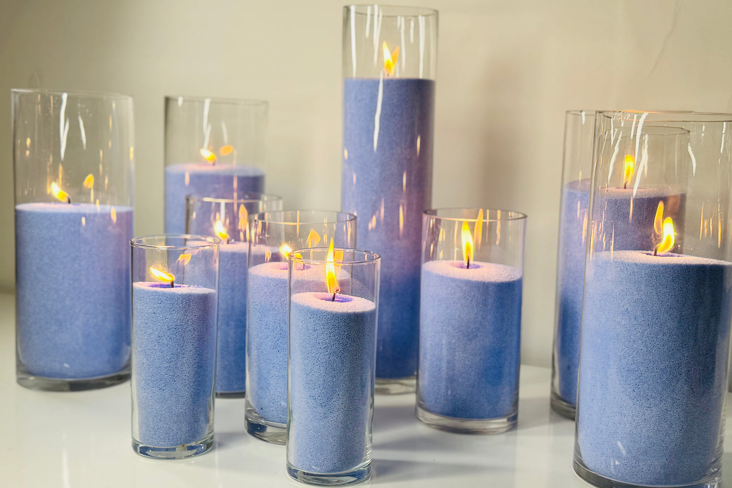 Light Blue Candle Wax With Wicks 1kg 5kg 10kg 20kg