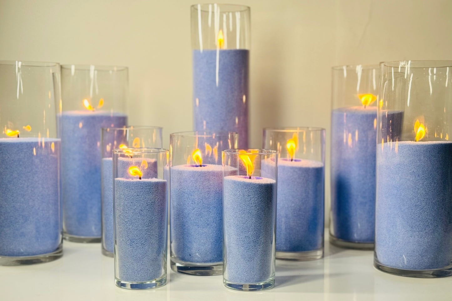 Light Blue Candle Wax With Wicks 1kg 5kg 10kg 20kg