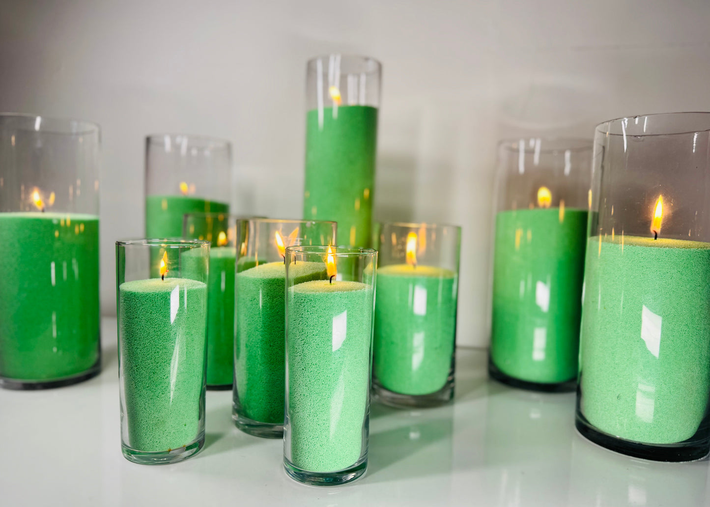 Light Green Candle Wax With Wicks 1kg 5kg 10kg 20kg