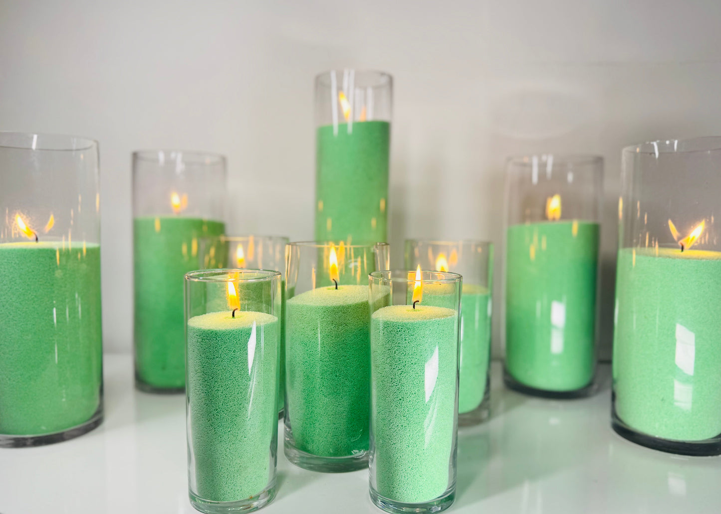 Light Green Candle Wax With Wicks 1kg 5kg 10kg 20kg