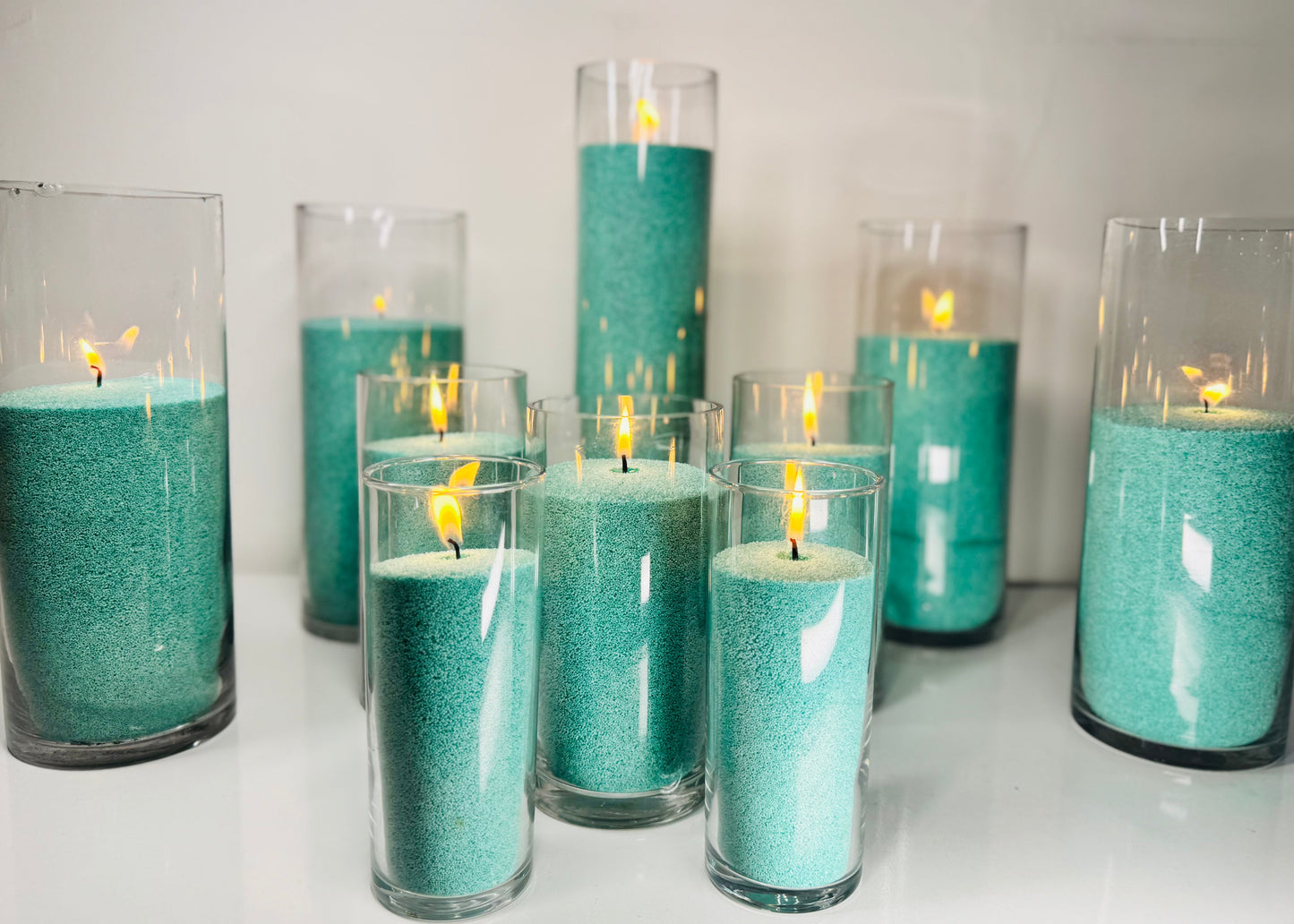 Teal Green Candle Wax With Wicks 1kg 5kg 10kg 20kg