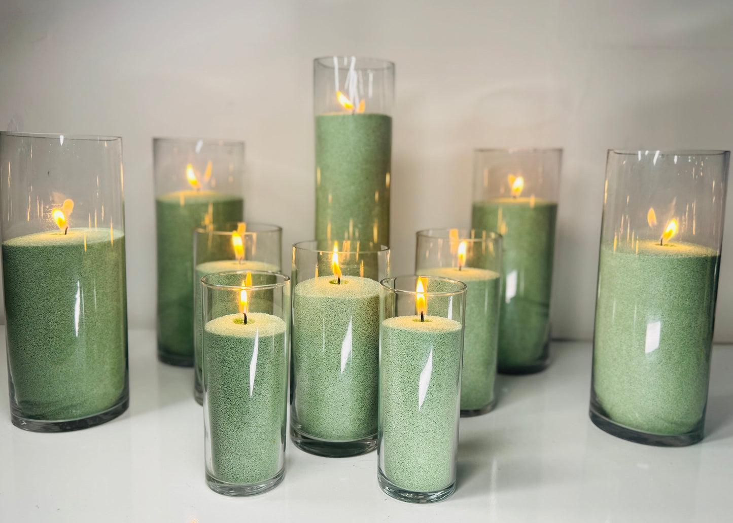 Basil Green Candle Wax With Wicks 1kg 5kg 10kg 20kg