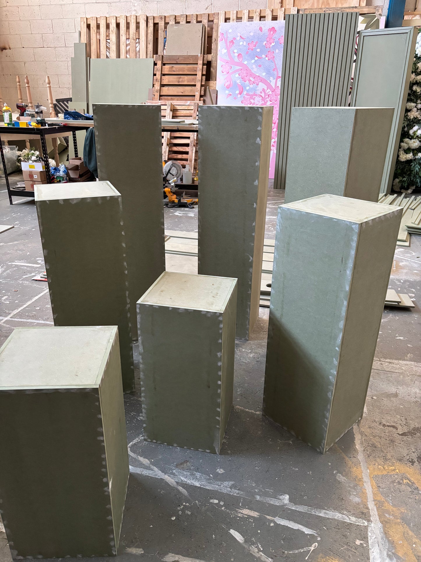 Custom Size Square Plinths