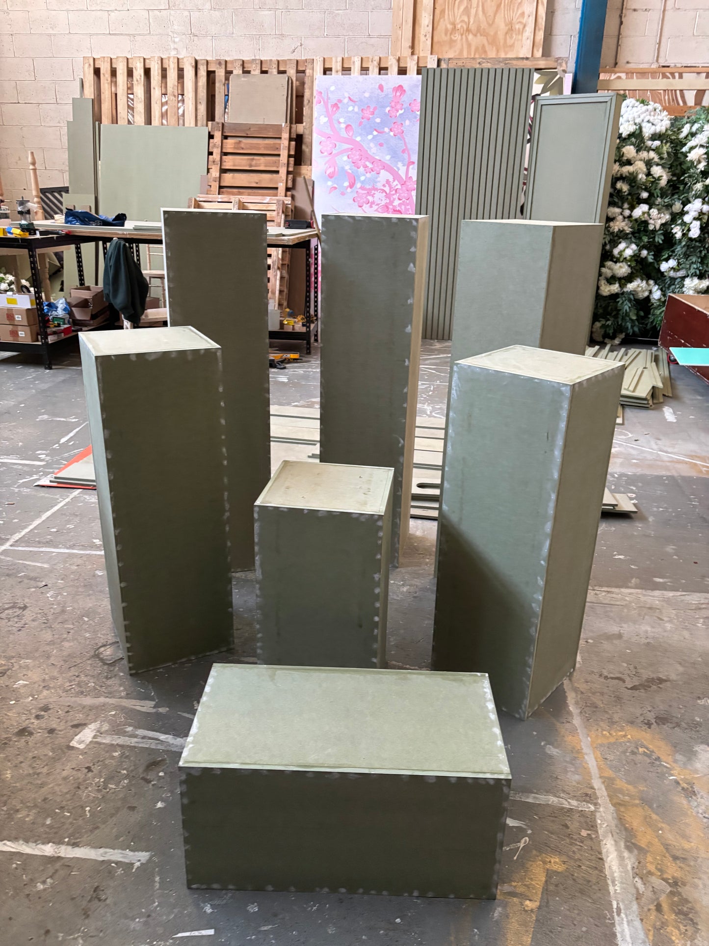 Custom Size Square Plinths