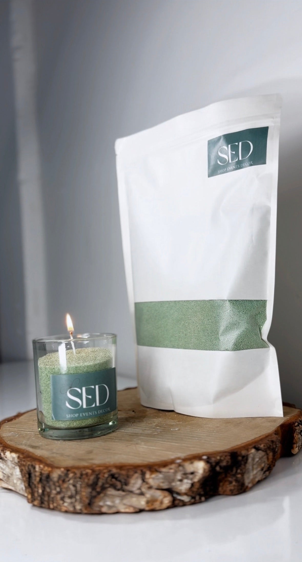 Basil Green Candle Wax With Wicks 1kg 5kg 10kg 20kg