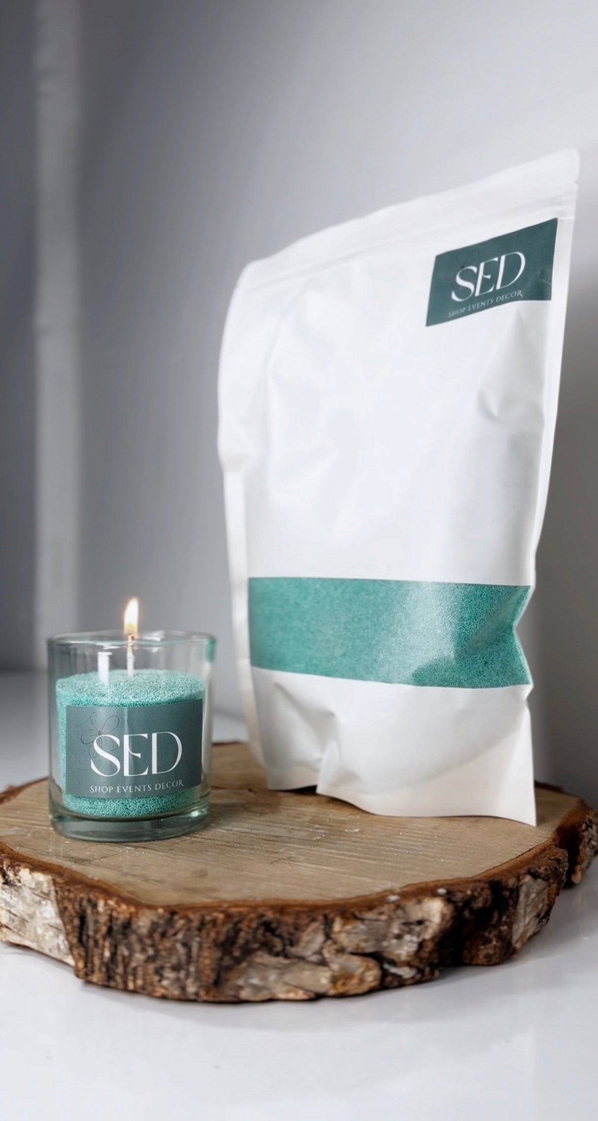 Teal Green Candle Wax With Wicks 1kg 5kg 10kg 20kg