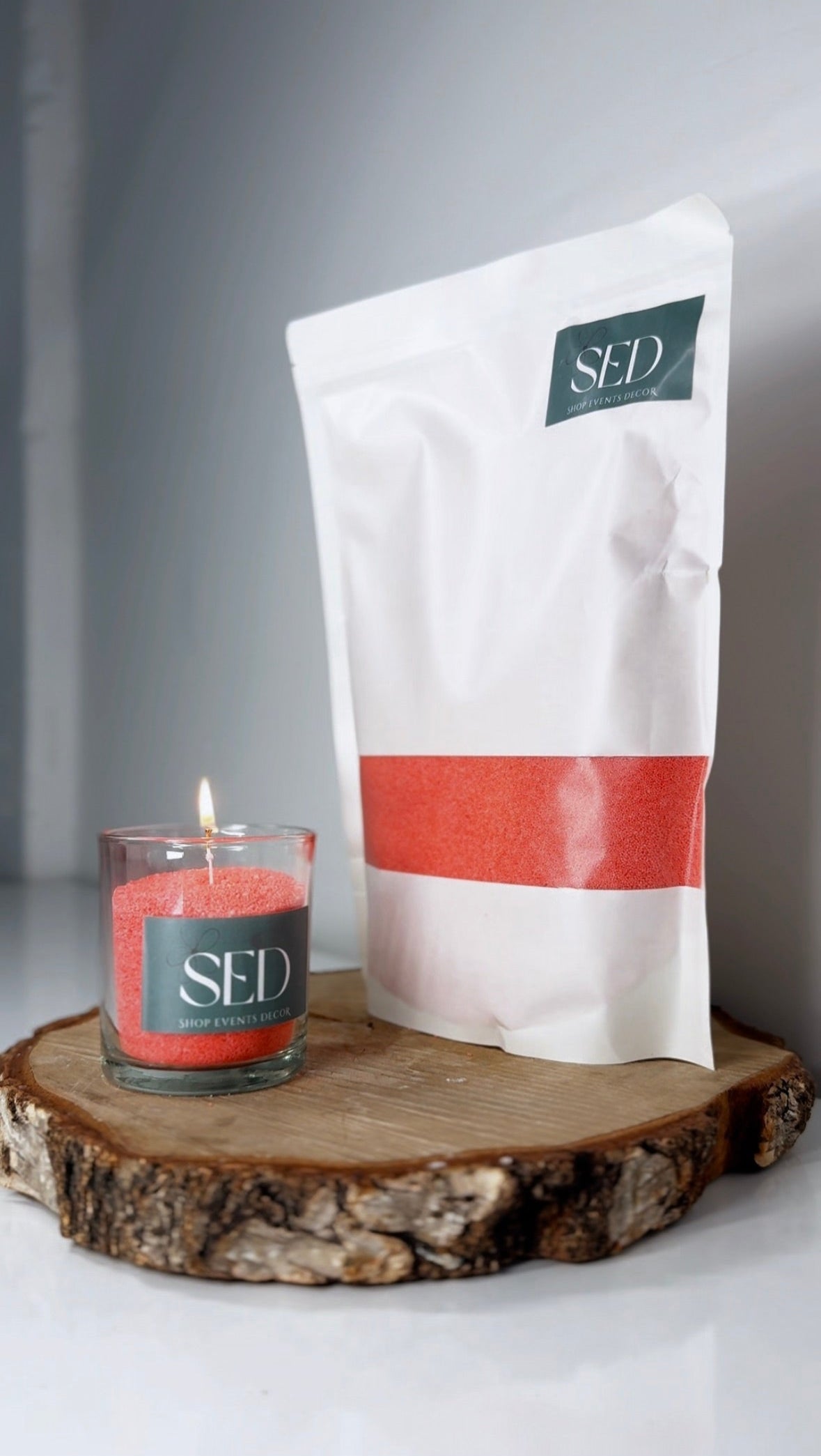 Red Candle Wax With Wicks 1kg 5kg 10kg 20kg