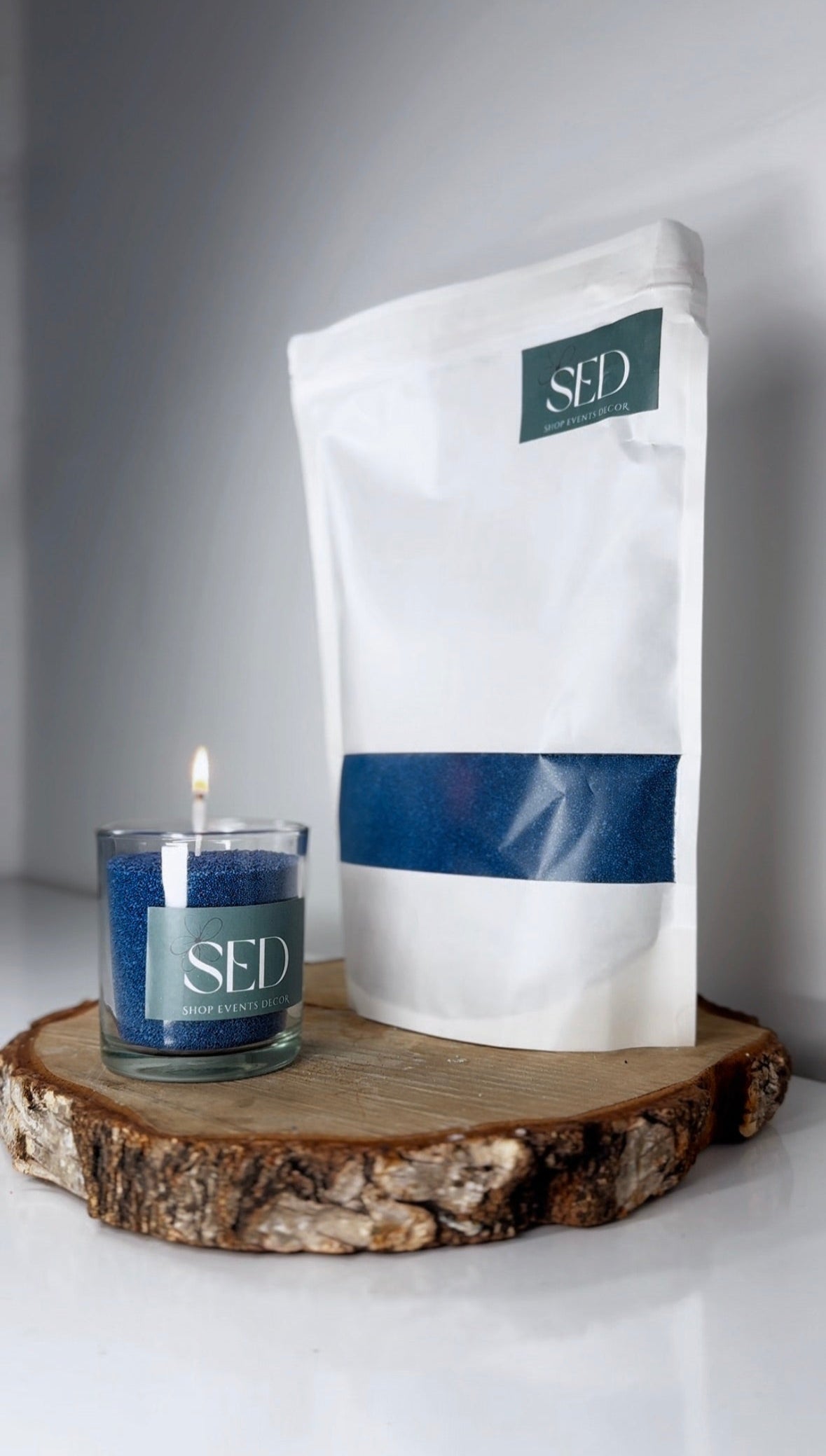 Dark Blue Candle Wax With Wicks 1kg 5kg 10kg 20kg