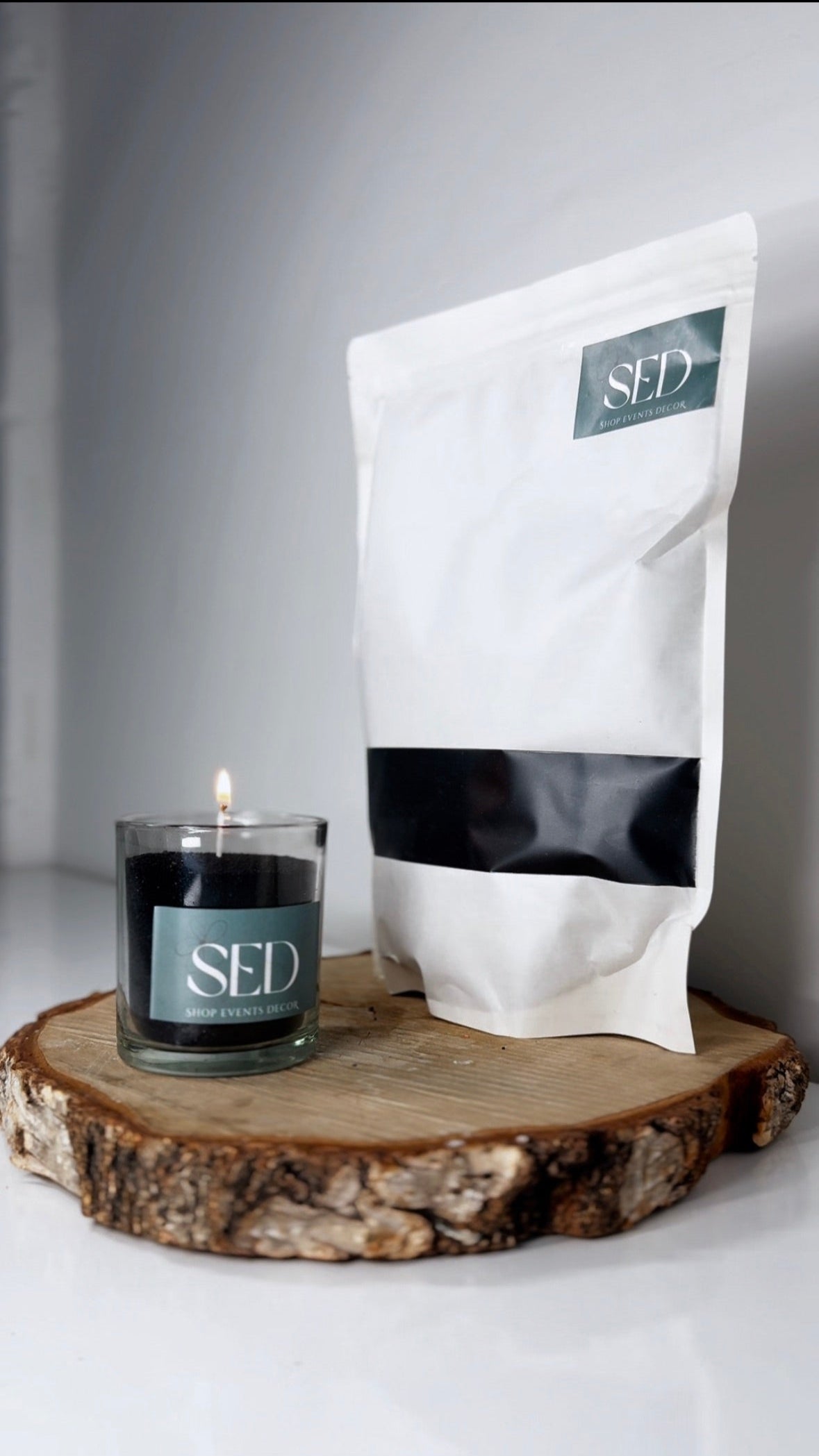 Black Candle Wax With Wicks 1kg 5kg 10kg 20kg