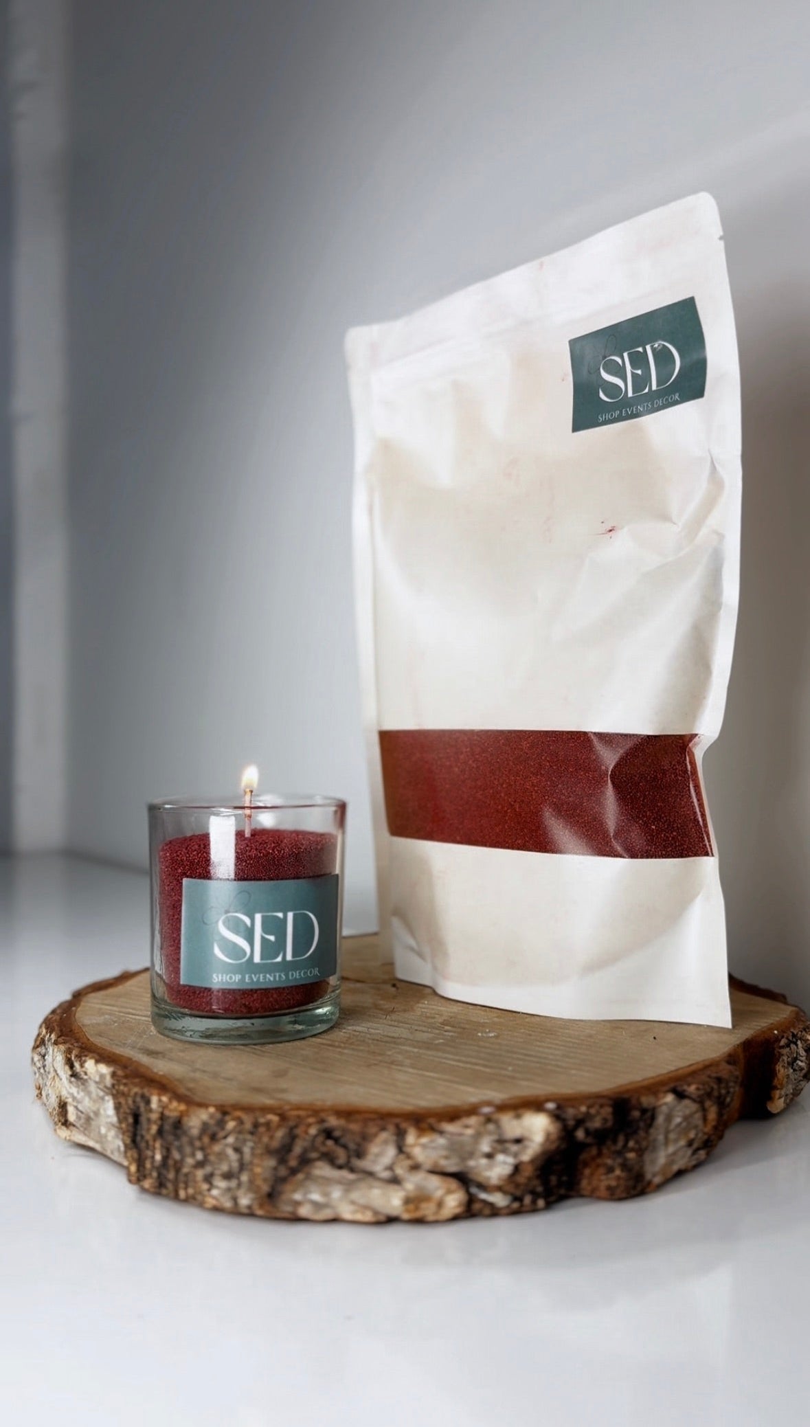 Maroon Candle Wax With Wicks 1kg 5kg 10kg 20kg