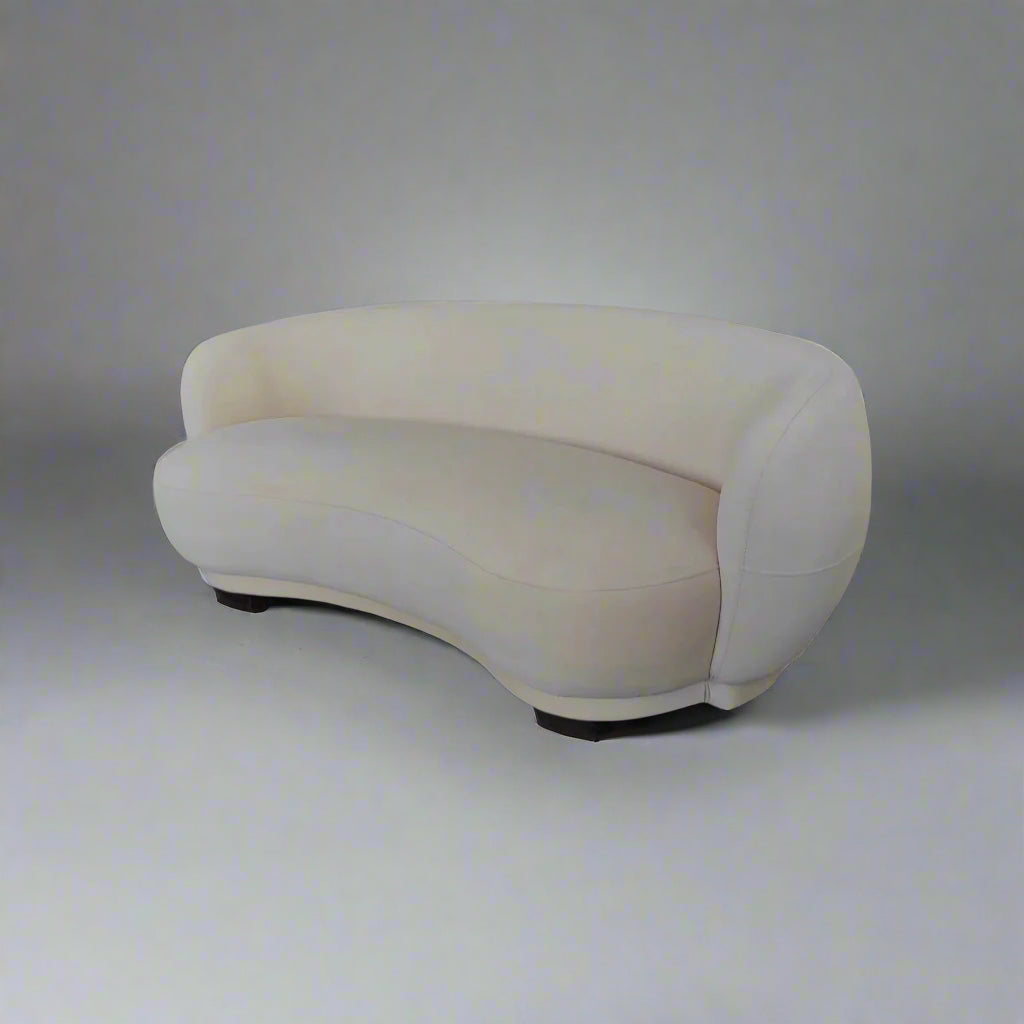 Arched Contemporary Sofa Set 3 Seater And 2 Single Seat Side Chairs