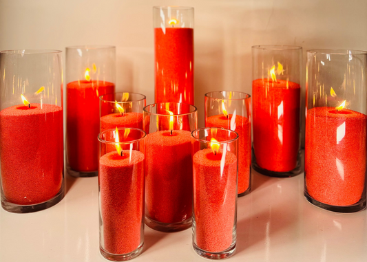 Red Candle Wax With Wicks 1kg 5kg 10kg 20kg