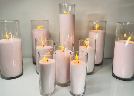 Pink Candle Wax With Wicks 1kg 5kg 10kg 20kg