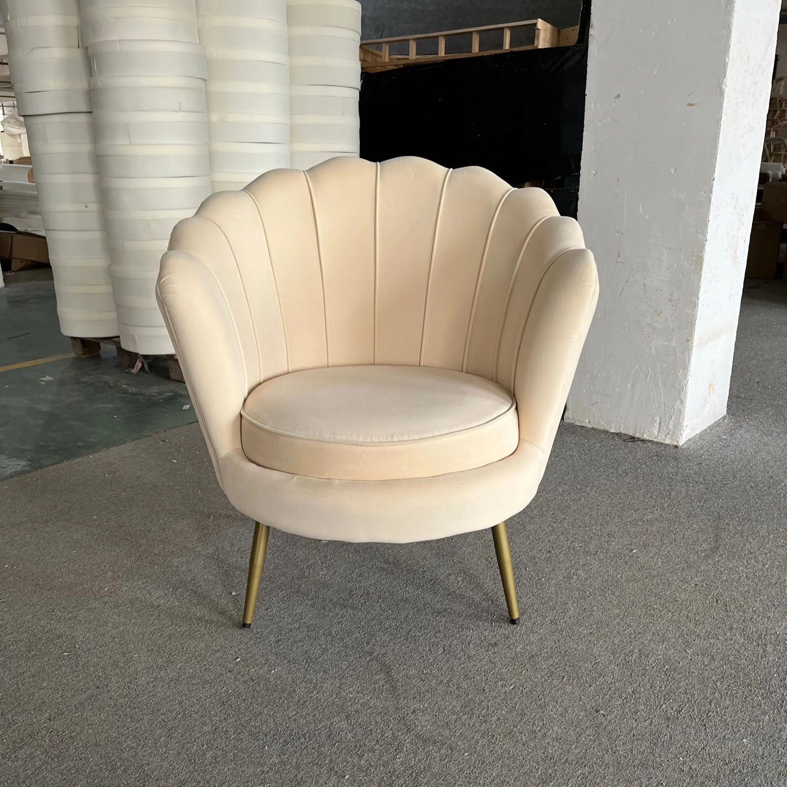 Shell Contemporary Sofa Set Seater And Single Seat Side Chairs